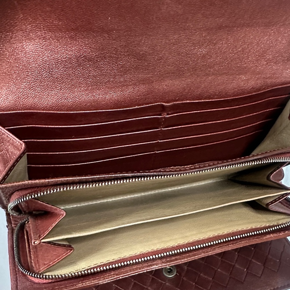 Bottega Veneta Burgundy wallet - Picture 4 of 7